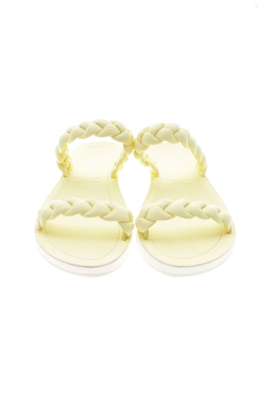 Sandalias planas de Soda de la talla 39, de color amarillo de