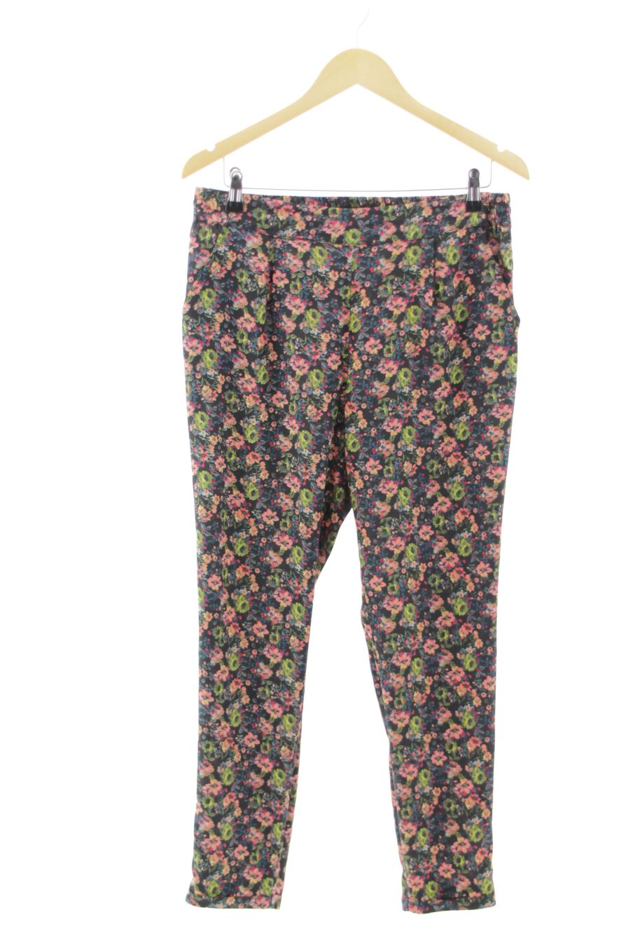 Pantalon Stradivarius de la taille L, de couleur fleurs