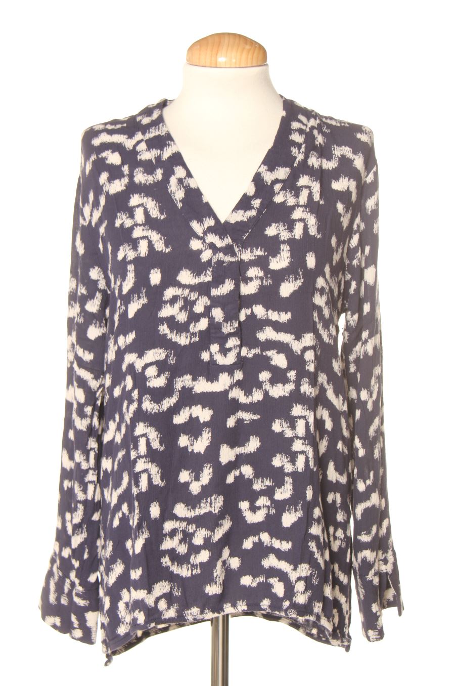Langärmelige Bluse von H&M Größe S, Farbe Marineblau, für