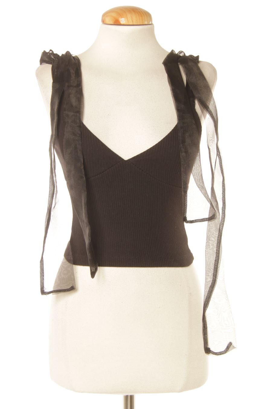 Top Zara de la taille S, de couleur noir