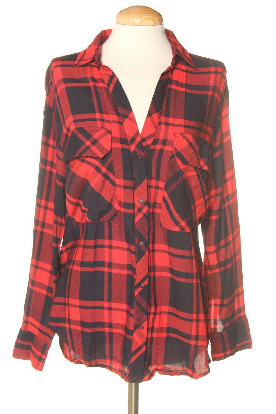 Blouse à manches longues Okeysi de la taille S, de couleur carreaux
