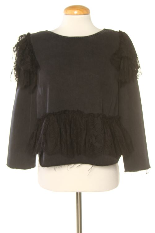 Blusa a maniche lunghe