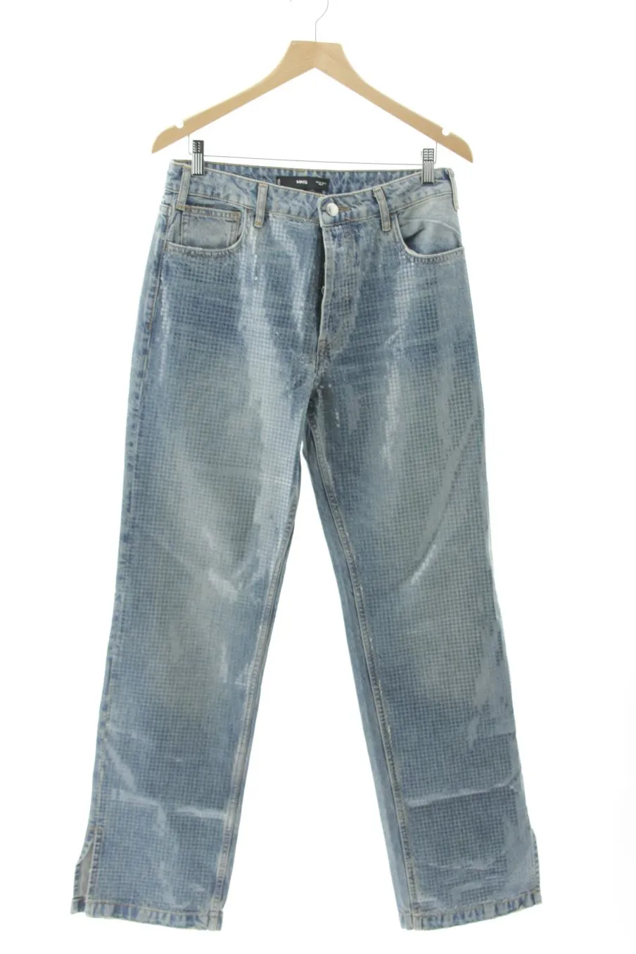 Vaquero de Mango de la talla 38, de color azul de ropa vaquera