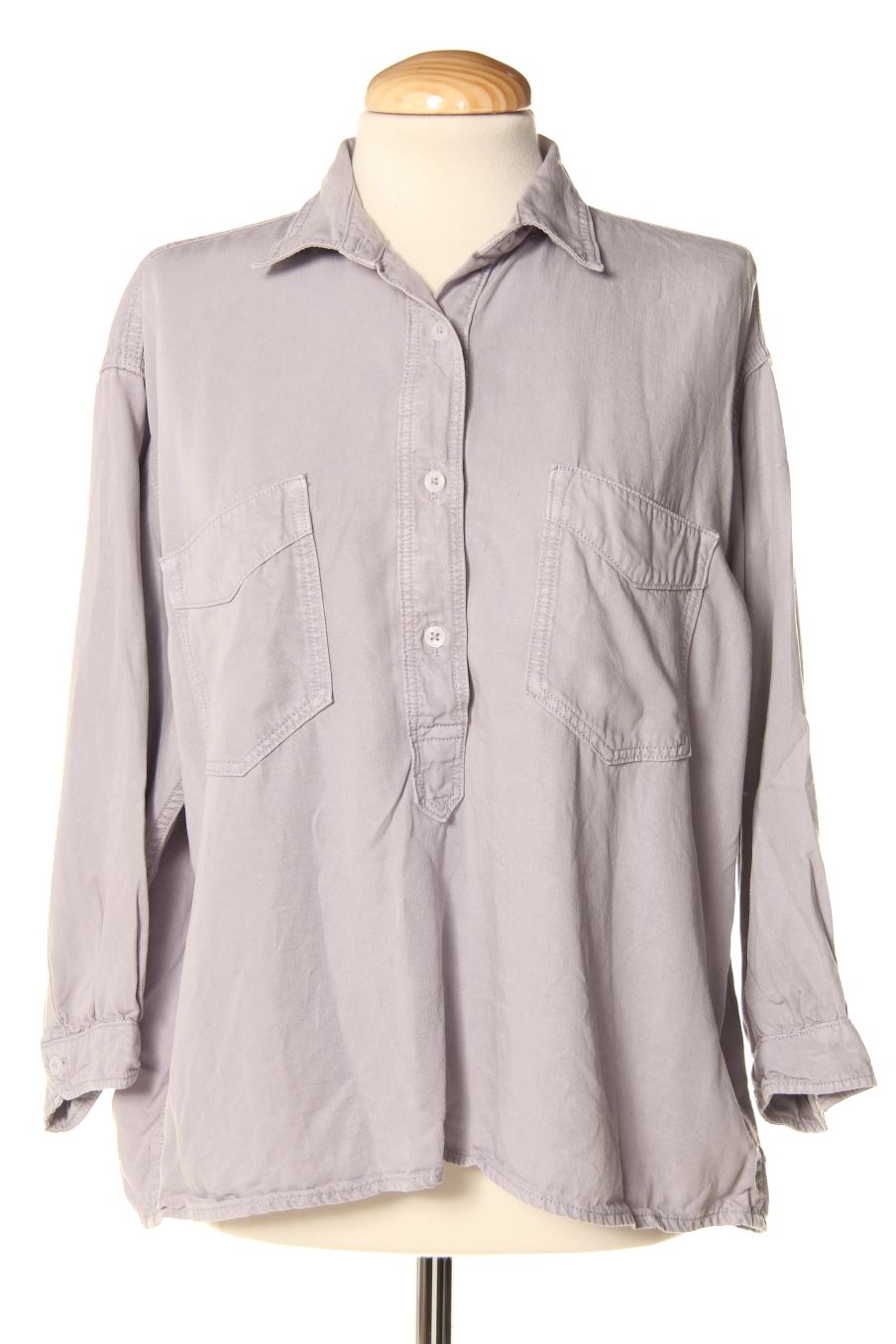 Blusa de manga larga de H&M de la talla 36, de color gris