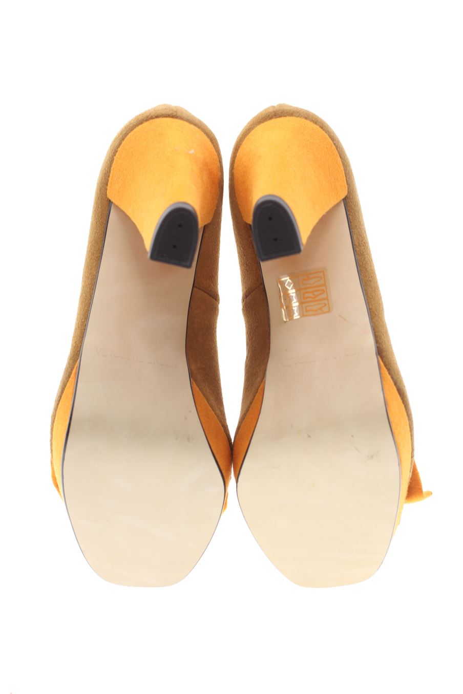 Zapatos de tacon de Mimao de la talla 35, de color naranja de