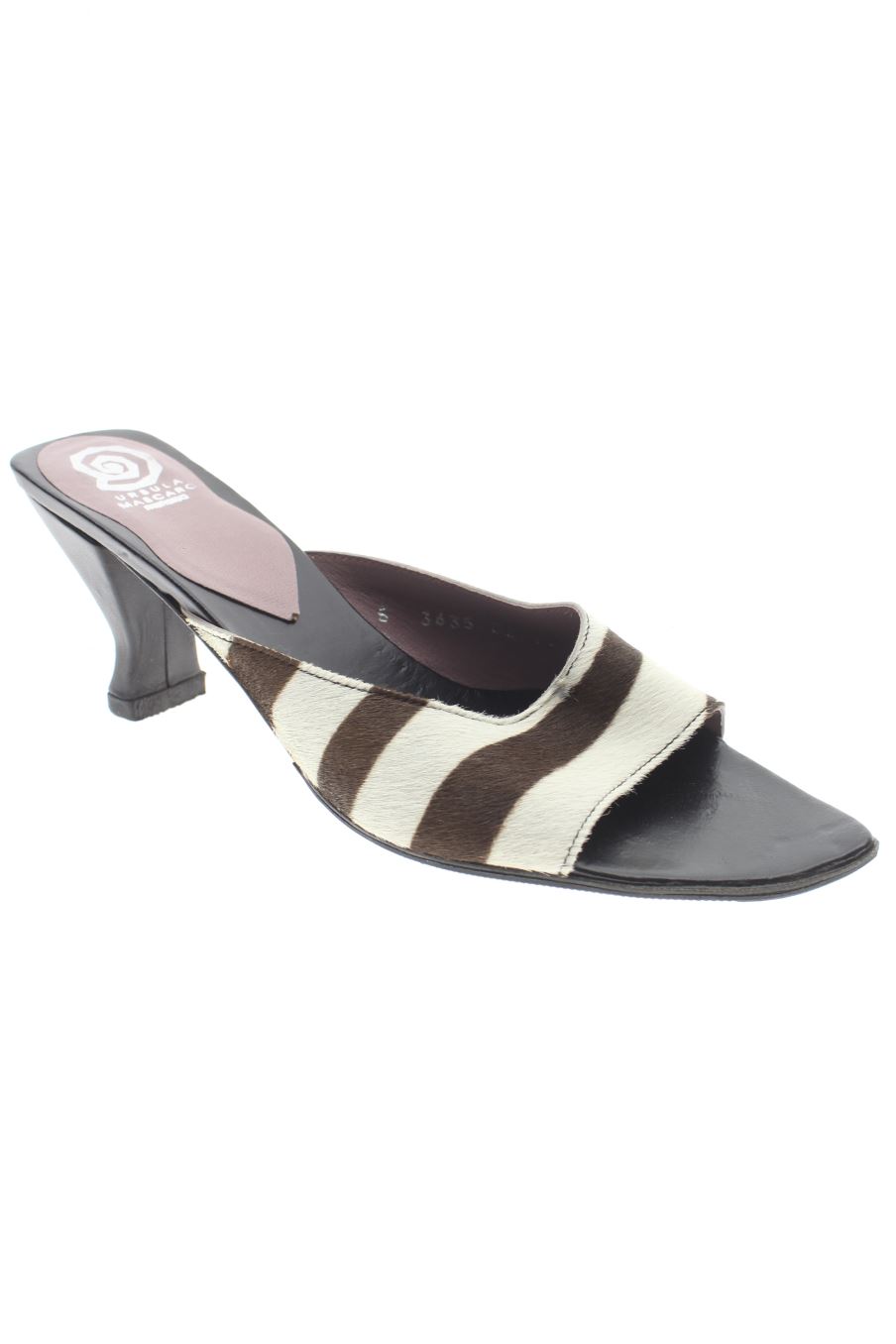 Sandalias tacon de Ursula Mascaro de la talla 38, de color animal print de