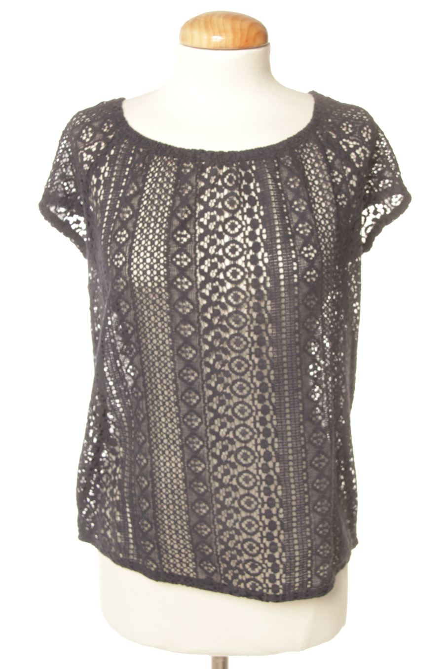 Kurzärmelige Bluse von Esprit Größe L, Farbe Marineblau, für