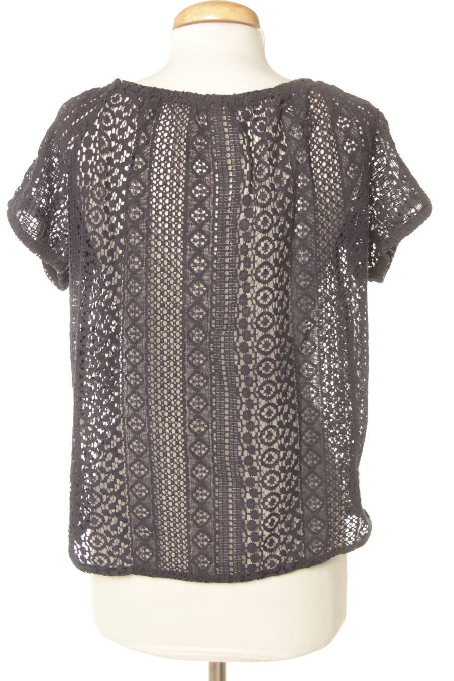 Kurzärmelige Bluse von Esprit Größe L, Farbe Marineblau, für