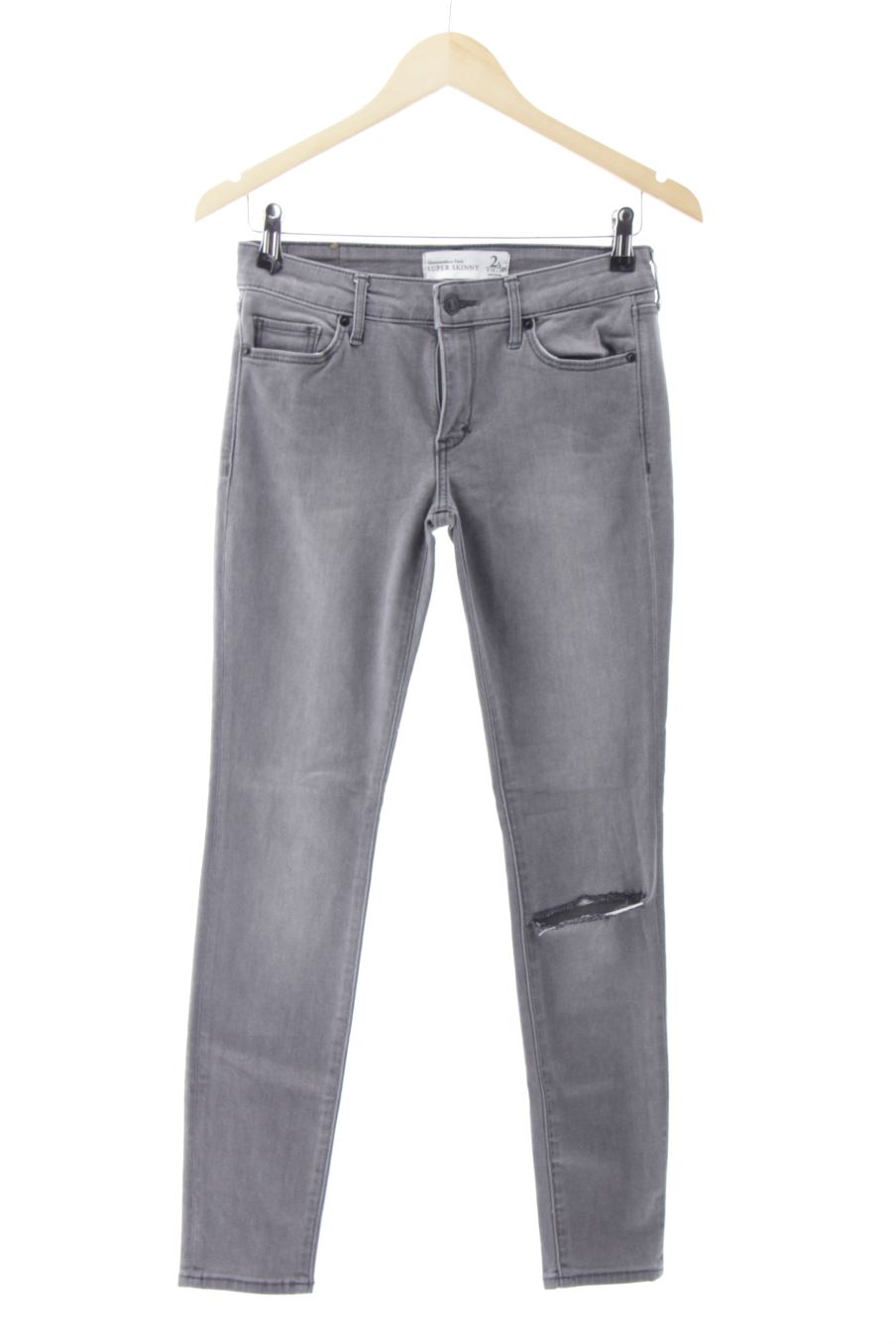 Jeans Abercrombie & Fitch de la taille 36, de couleur gris de denim