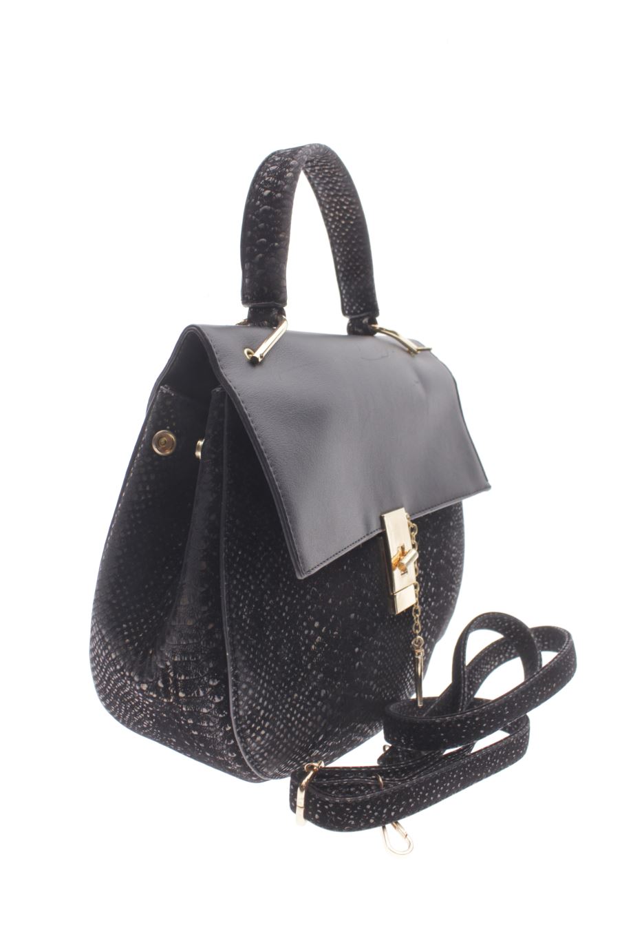 Bolso de Mano Negro de PERCENTIL
