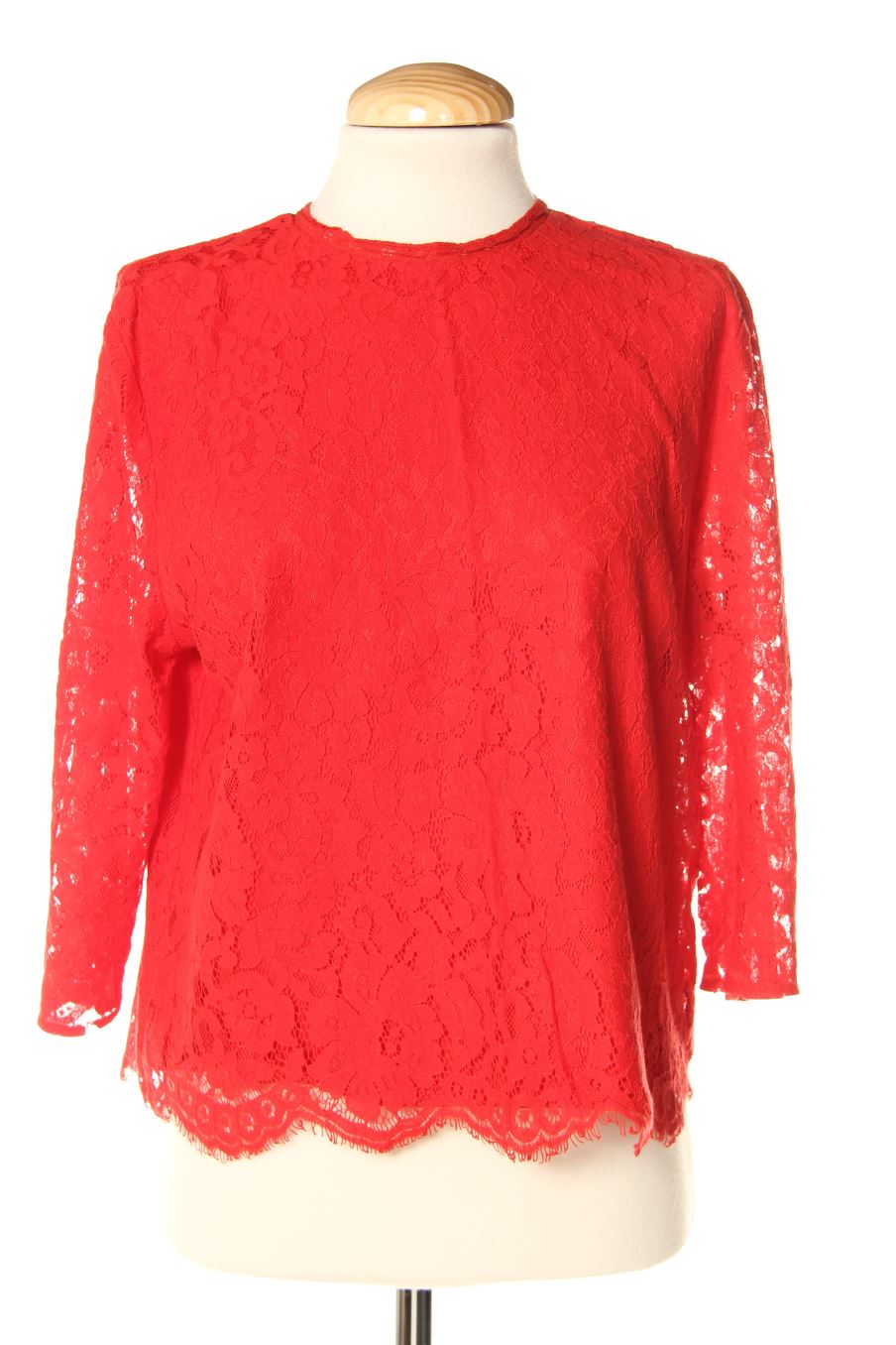 Blusa de manga larga de H&M de la talla 38, de color rojo