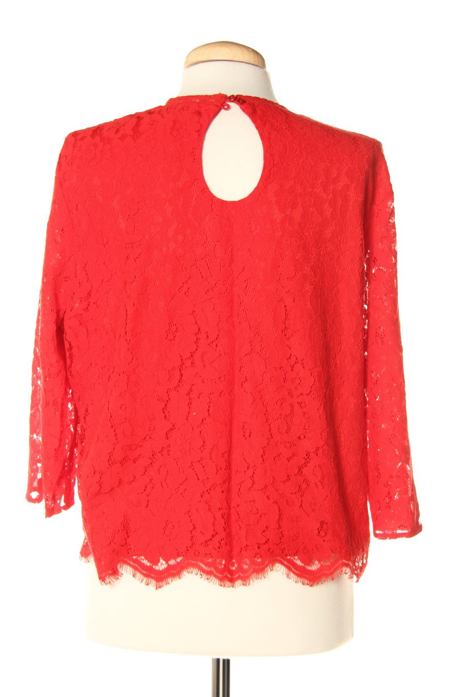 Blusa de manga larga de H&M de la talla 38, de color rojo