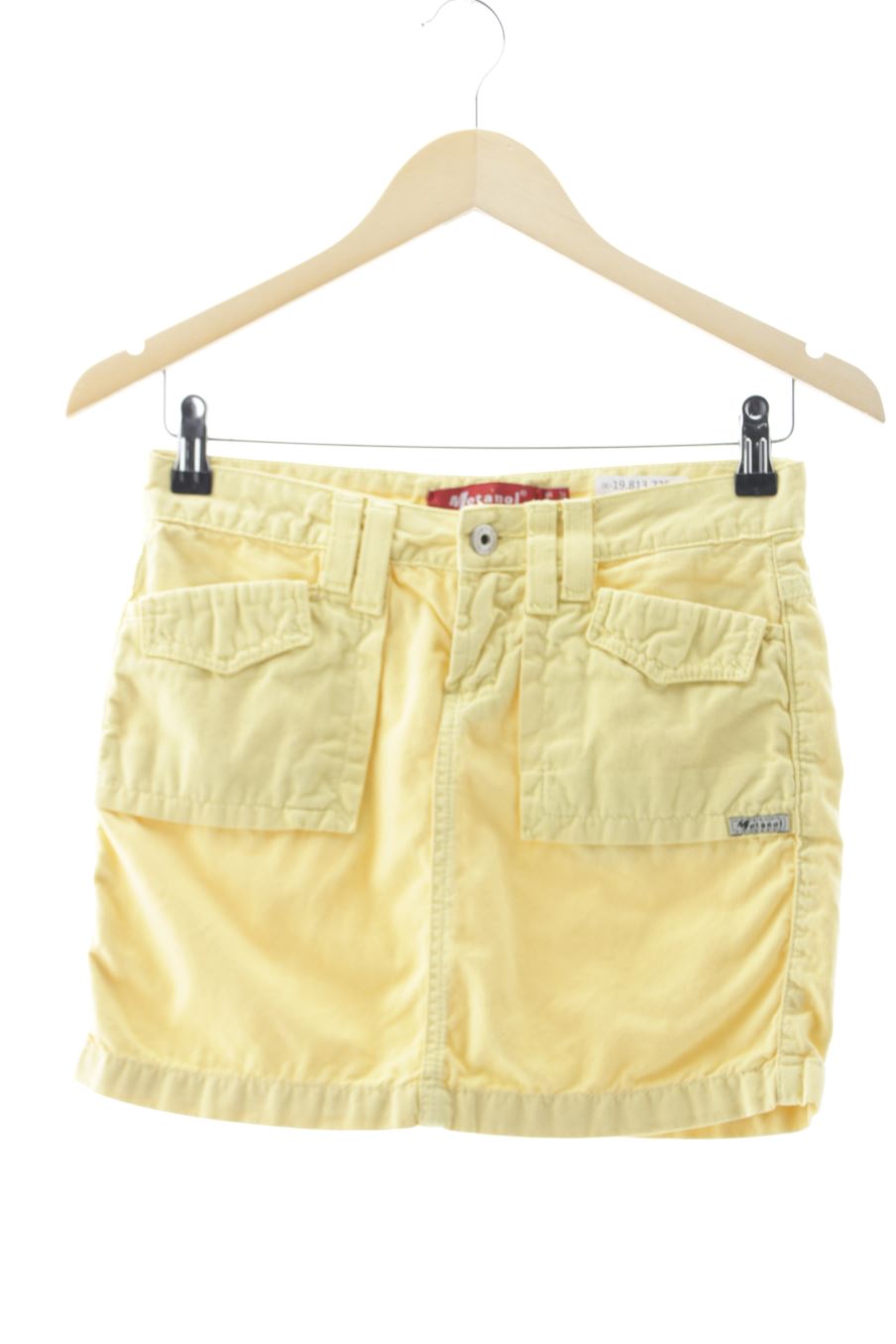 Falda de Metanol de la talla 34, de color amarillo de ropa vaquera