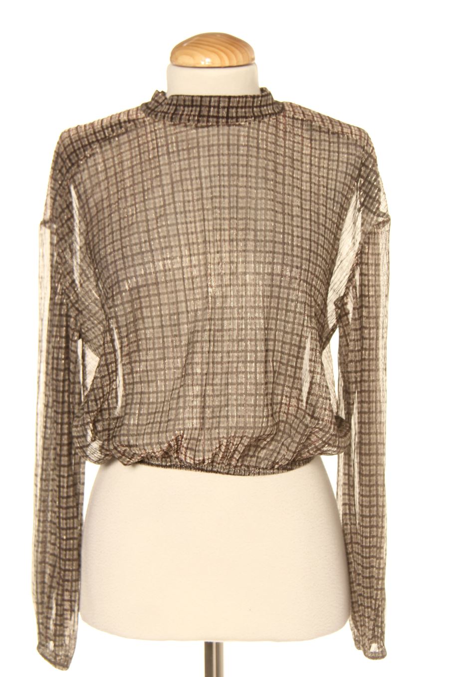 Blouse à manches longues Trafaluc de la taille M, de couleur carreaux