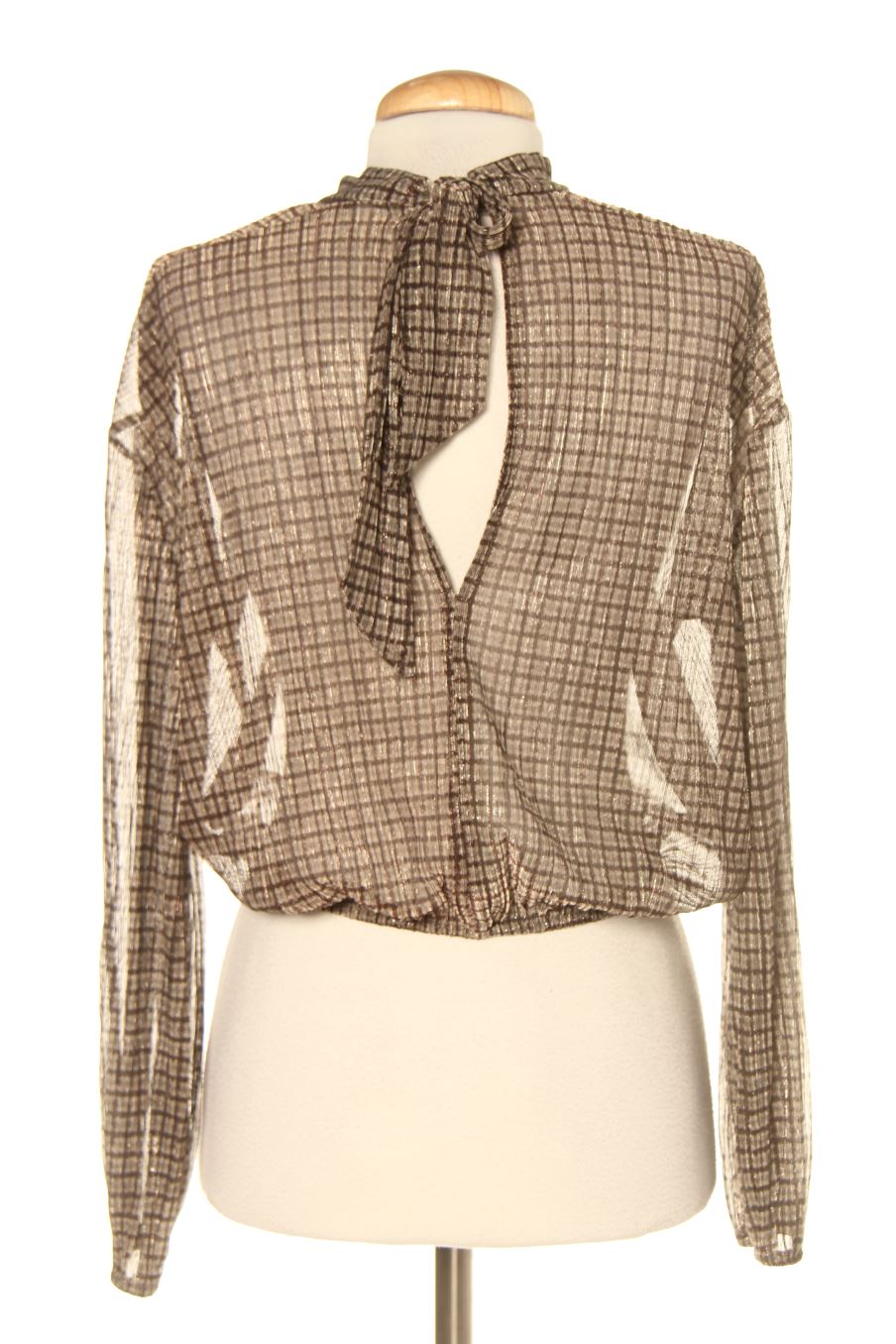 Blouse à manches longues Trafaluc de la taille M, de couleur carreaux