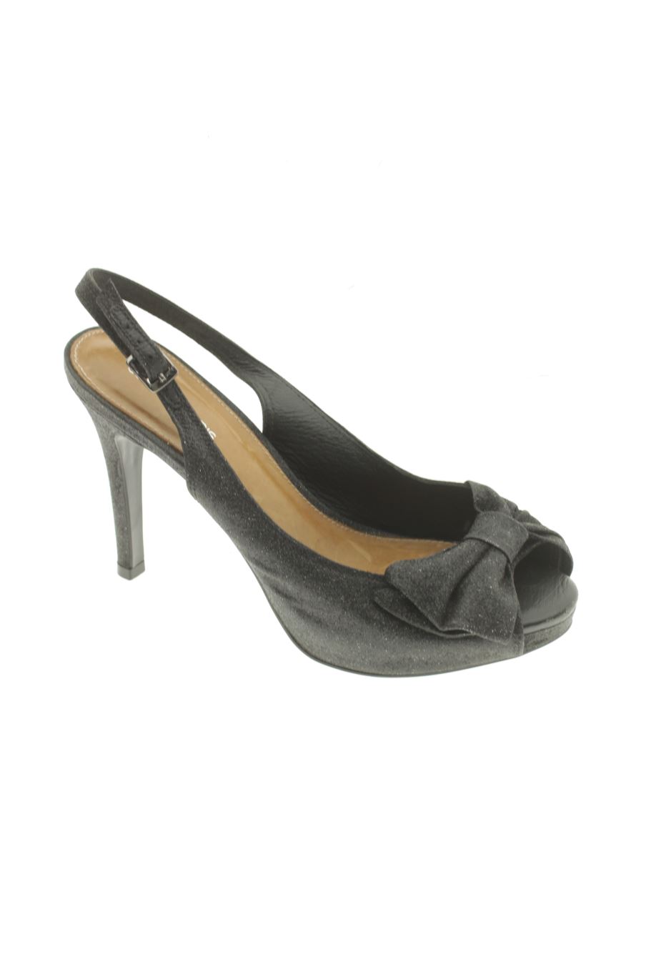Sandalias tacon de COSMOPARIS de la talla 37, de color negro de