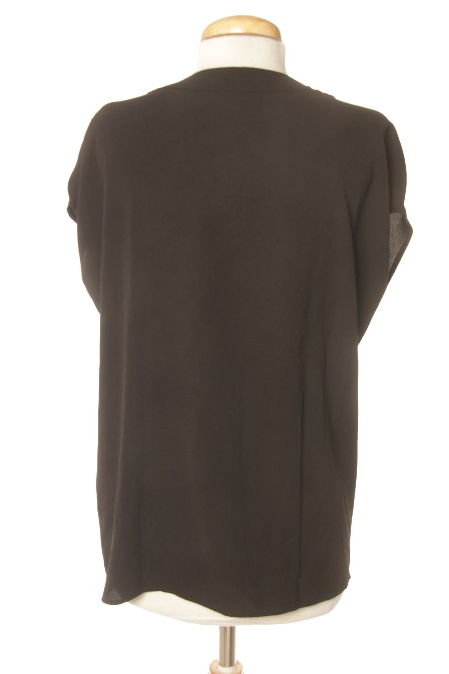 Kurzärmelige Bluse von Mango Größe S, Farbe Schwarz, für