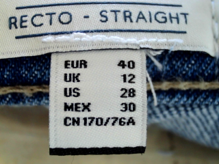 Jeans Cortefiel de la taille 40, de couleur bleu de denim