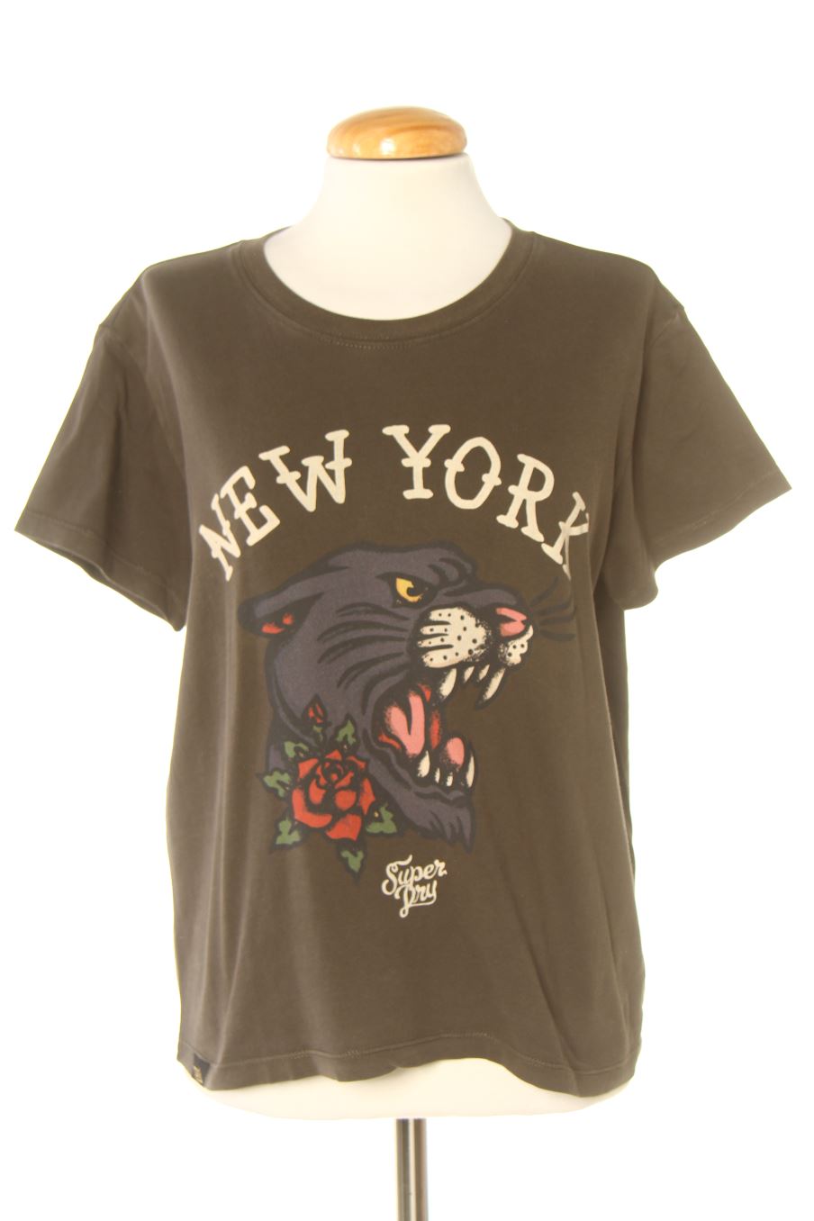 Camiseta de Superdry de la talla 42, de color verde