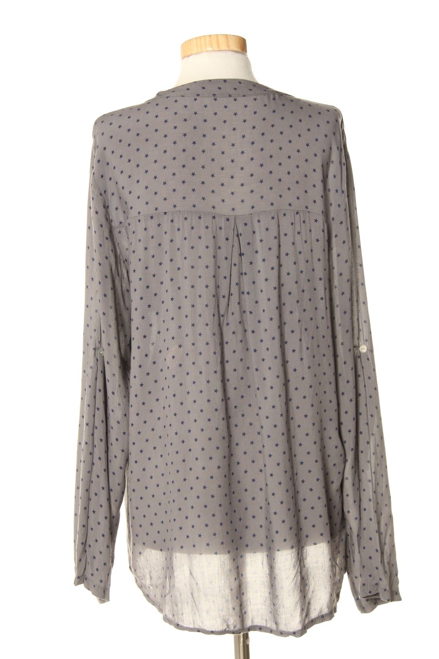 Blouse à manches longues Made in italy de la taille S, de couleur gris