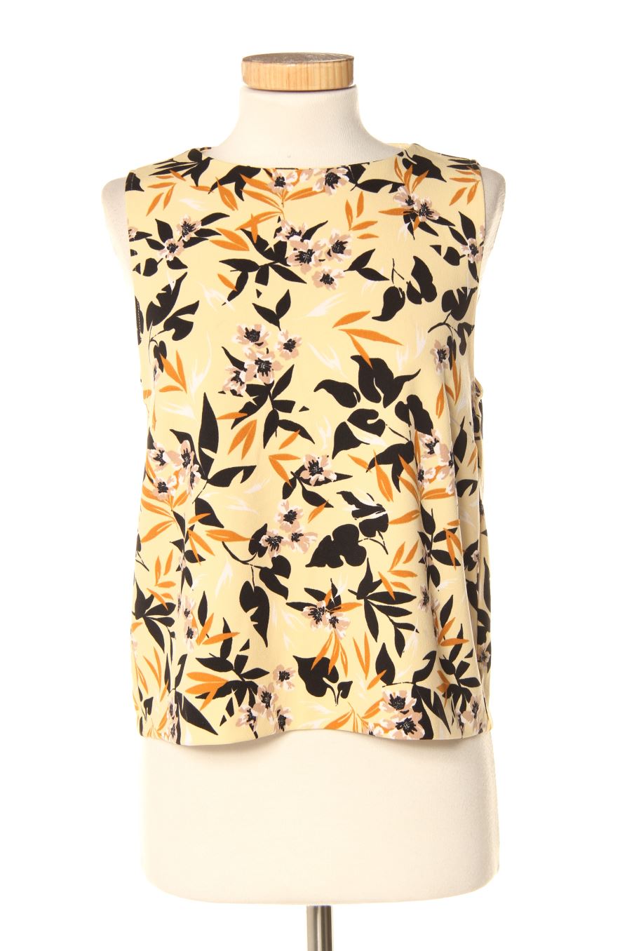 Top de Mango de la talla S, de color flores
