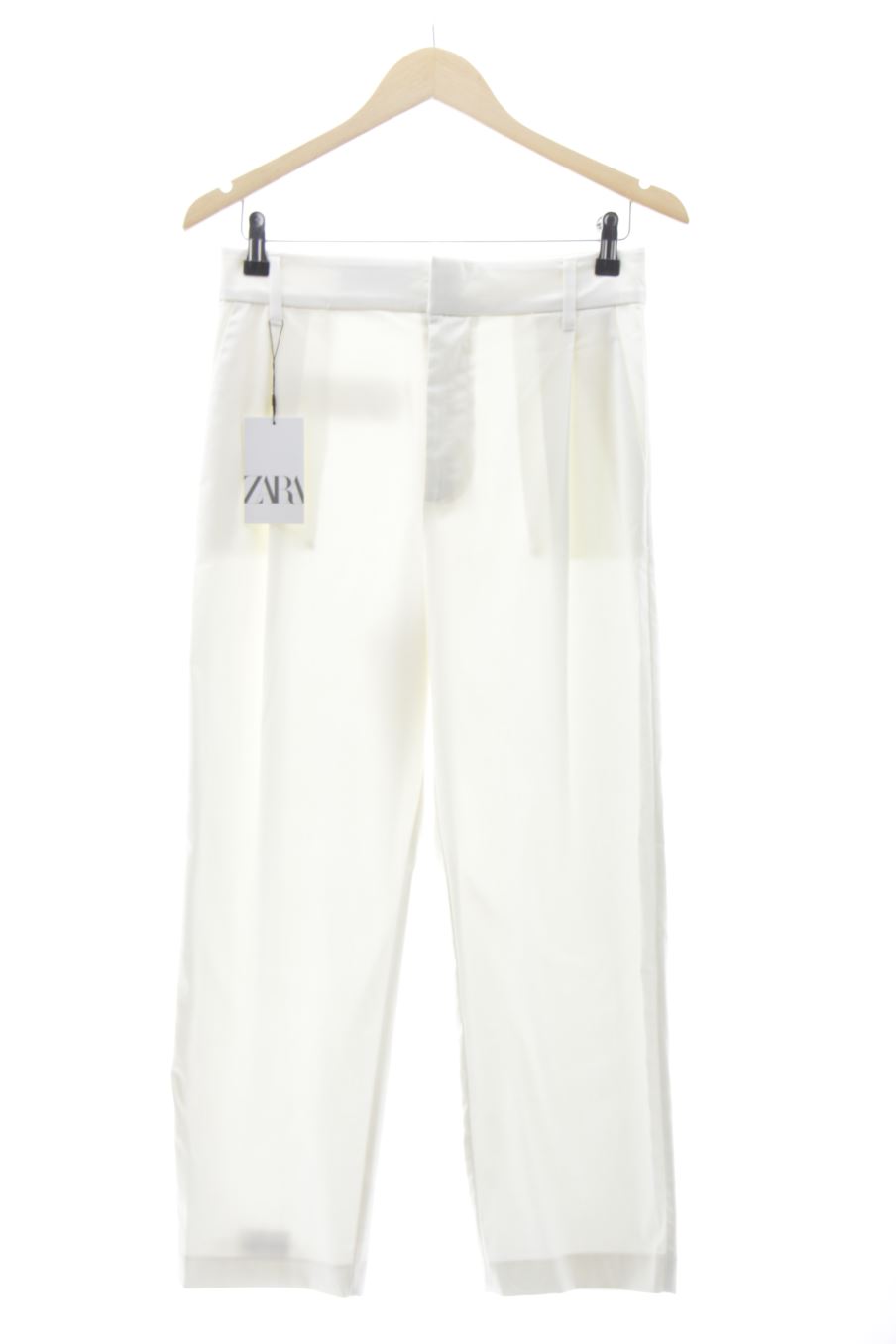 Pantalon Zara de la taille XS, de couleur blanc