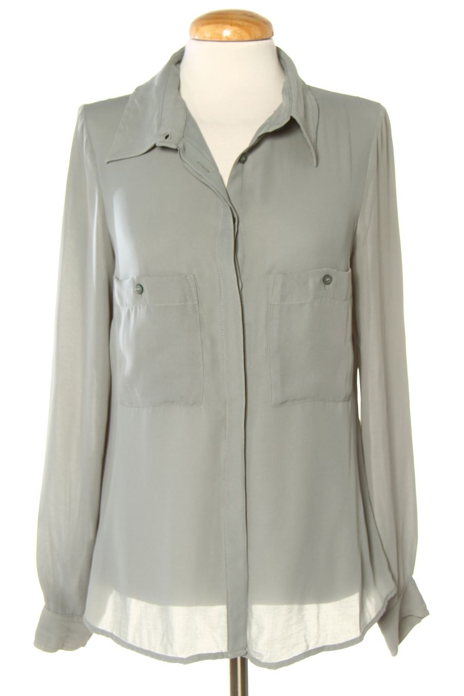 Blusa de manga larga de Mango de la talla M, de color verde