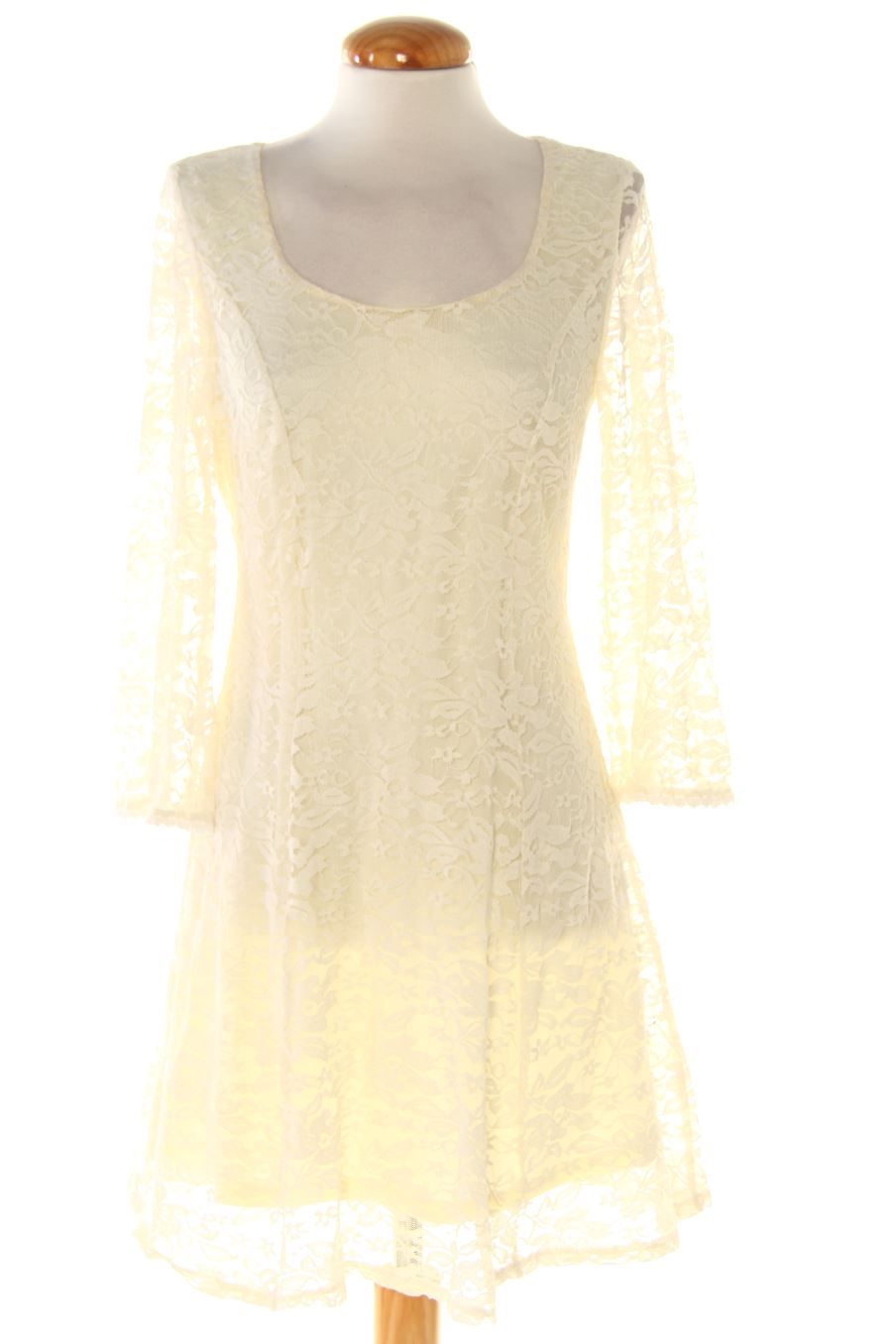 Vestito casual de AUW de la talla M, de color beige