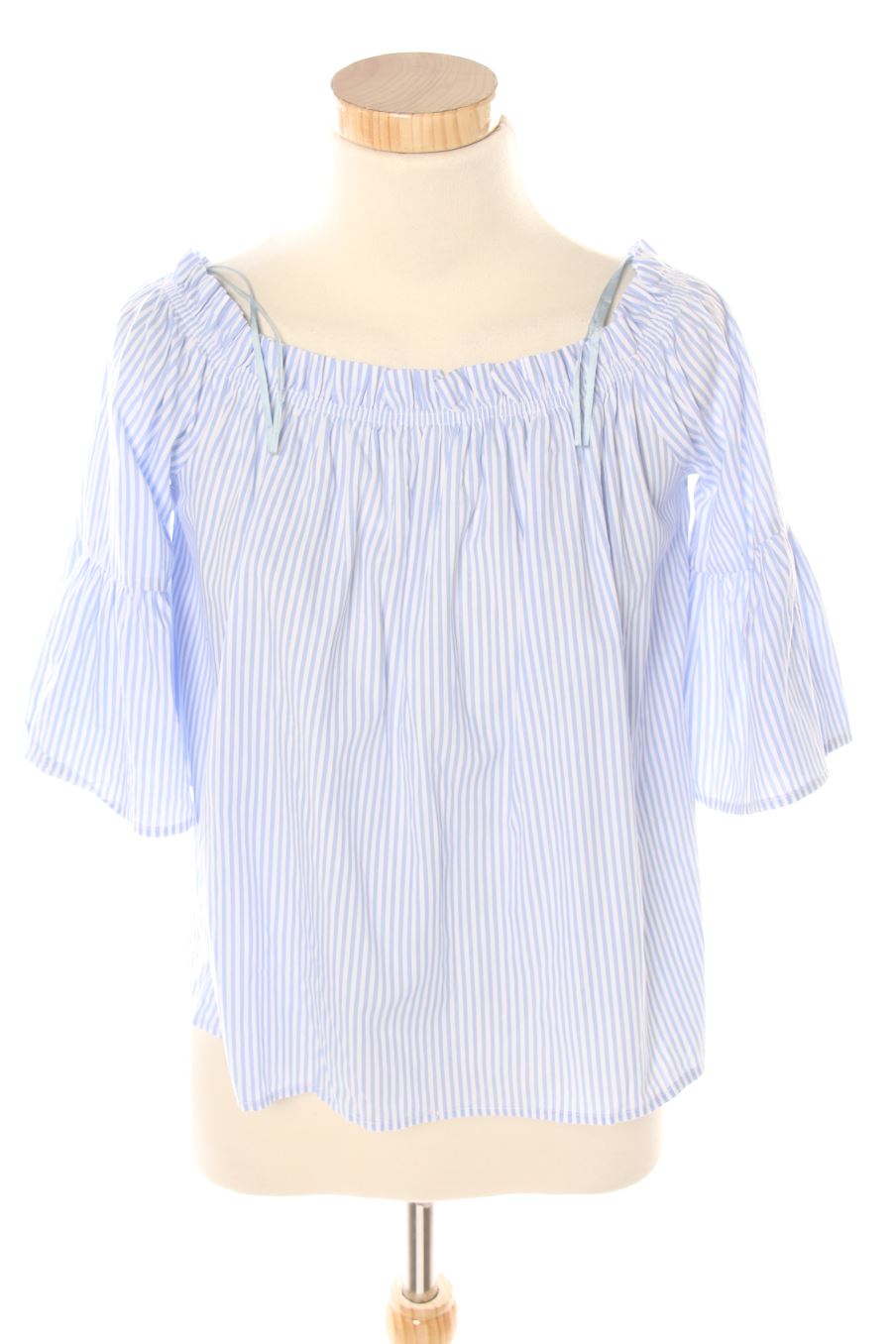Blouse à manches courtes LINÚ de la taille S, de couleur rayures