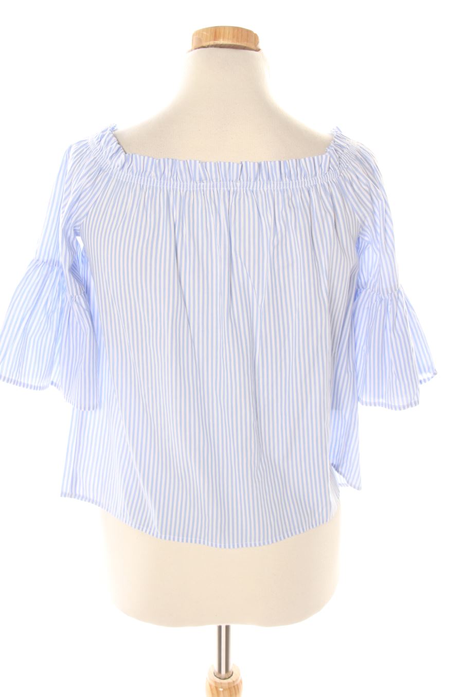 Blouse à manches courtes LINÚ de la taille S, de couleur rayures