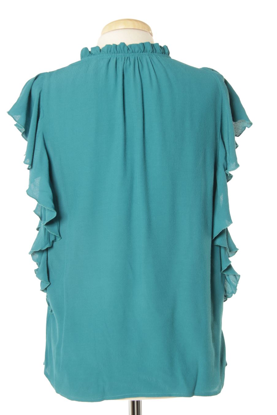 Blouse à manches courtes Comptoir des Cotonniers de la taille M, de couleur vert