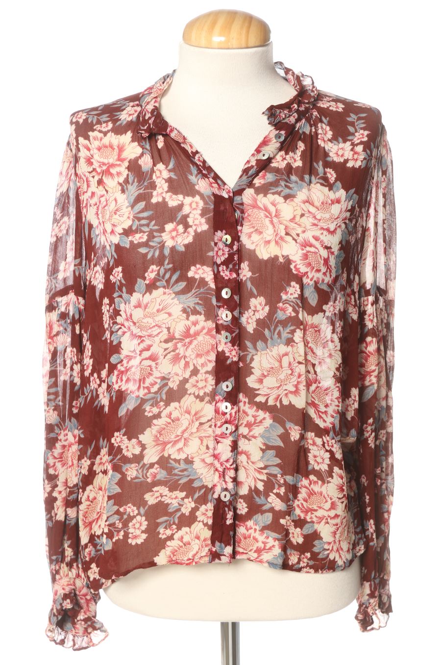 Langärmelige Bluse von JOLIE JOLIE PETITE MENDIGOTE Größe 32, Farbe Aufdruck, für