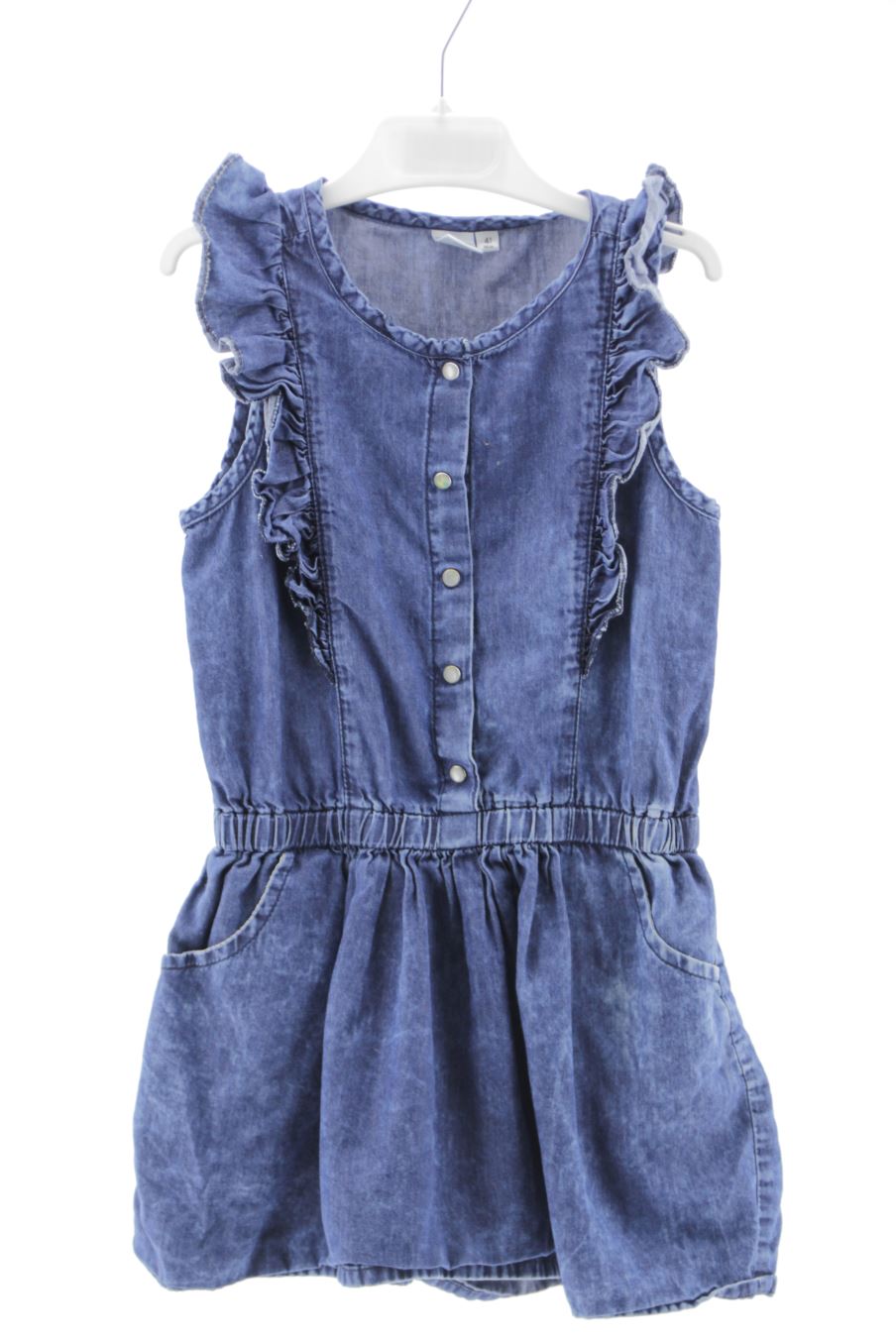 Robe casual Zkidiliz de la taille 4 ans de denim de seconde main