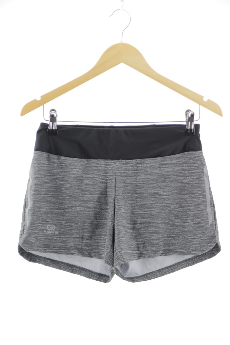 Pantalones cortos de deporte de Kalenji (DECATHLON) de la talla 34, de color gris