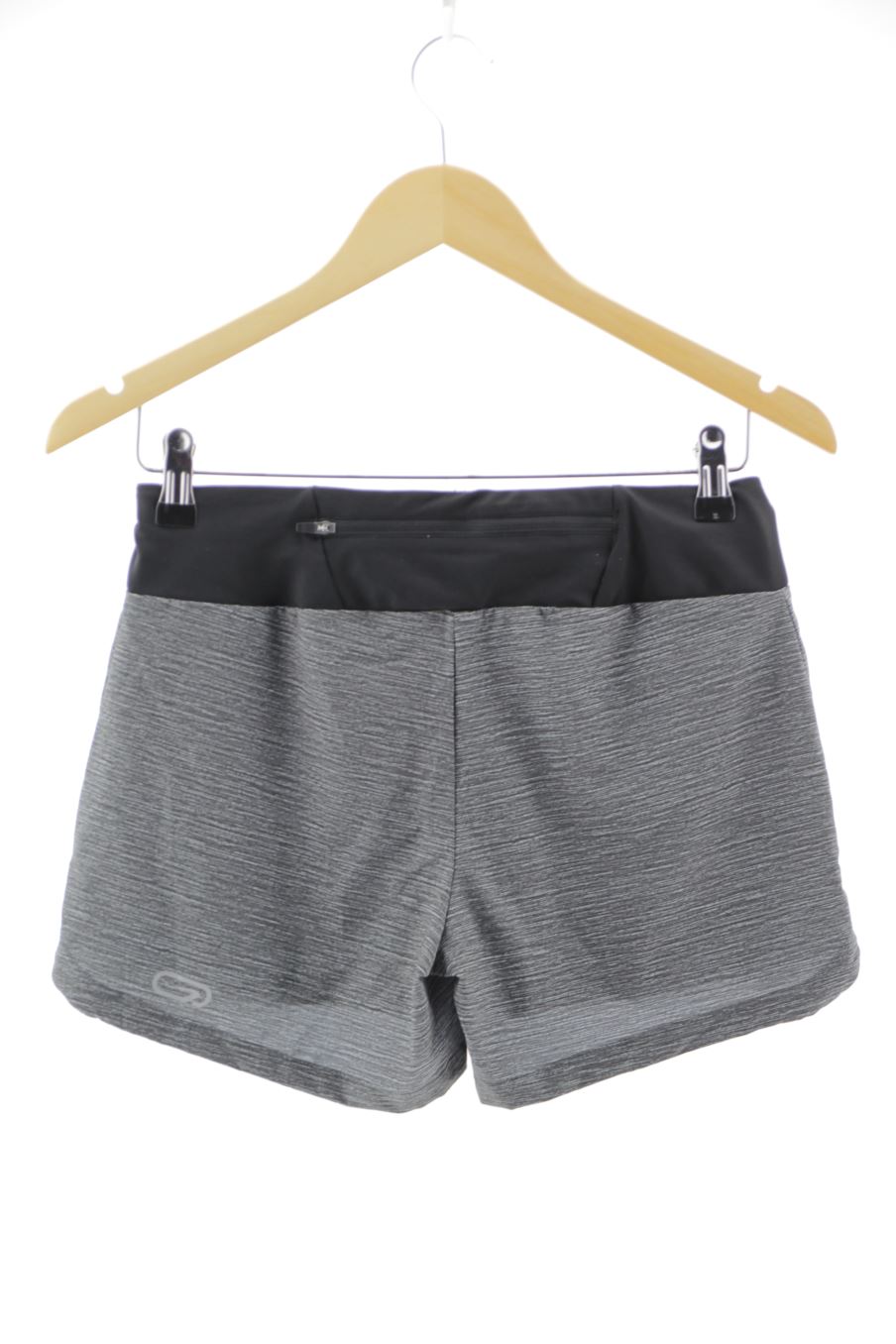 Pantalones cortos de deporte de Kalenji (DECATHLON) de la talla 34, de color gris