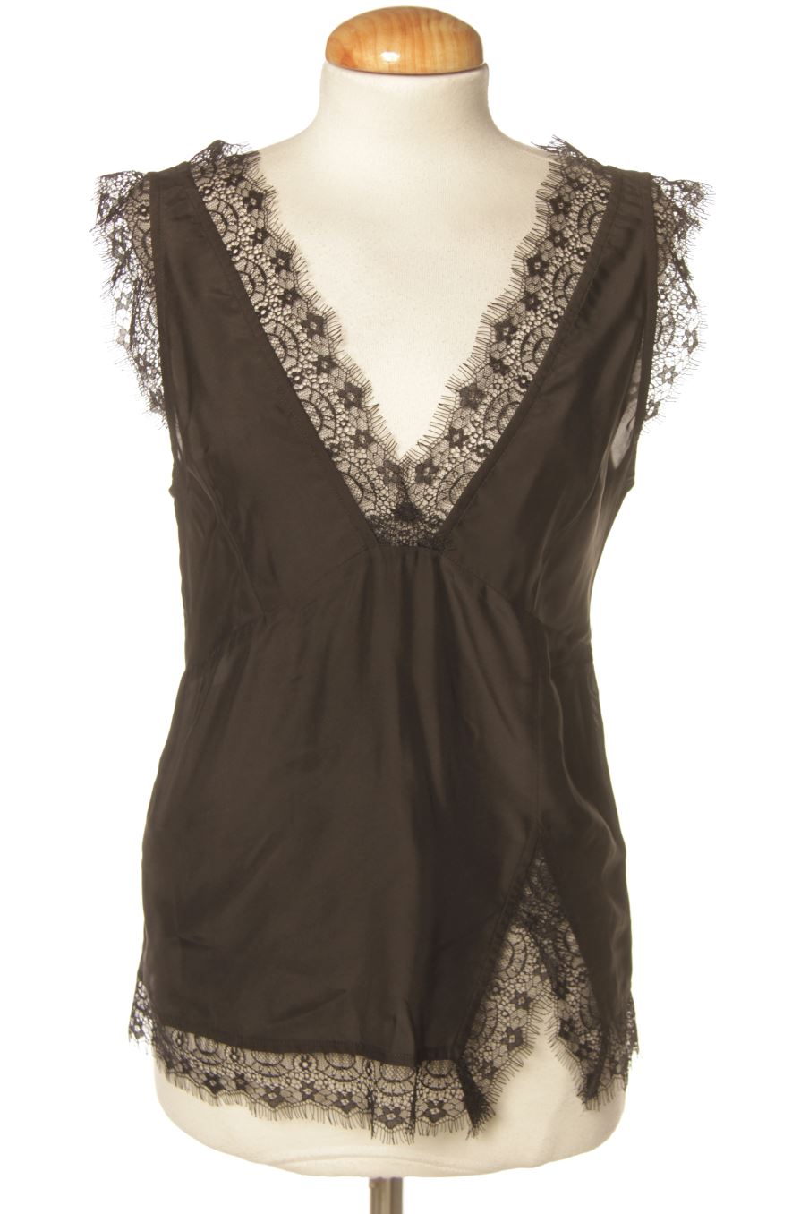 Blouse à manches courtes Pinko de la taille 38, de couleur noir