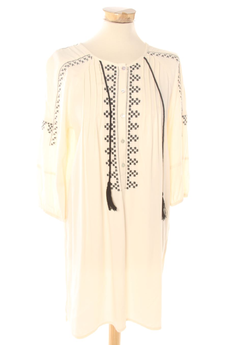 Vestido casual de Zara de la talla S, de color beige