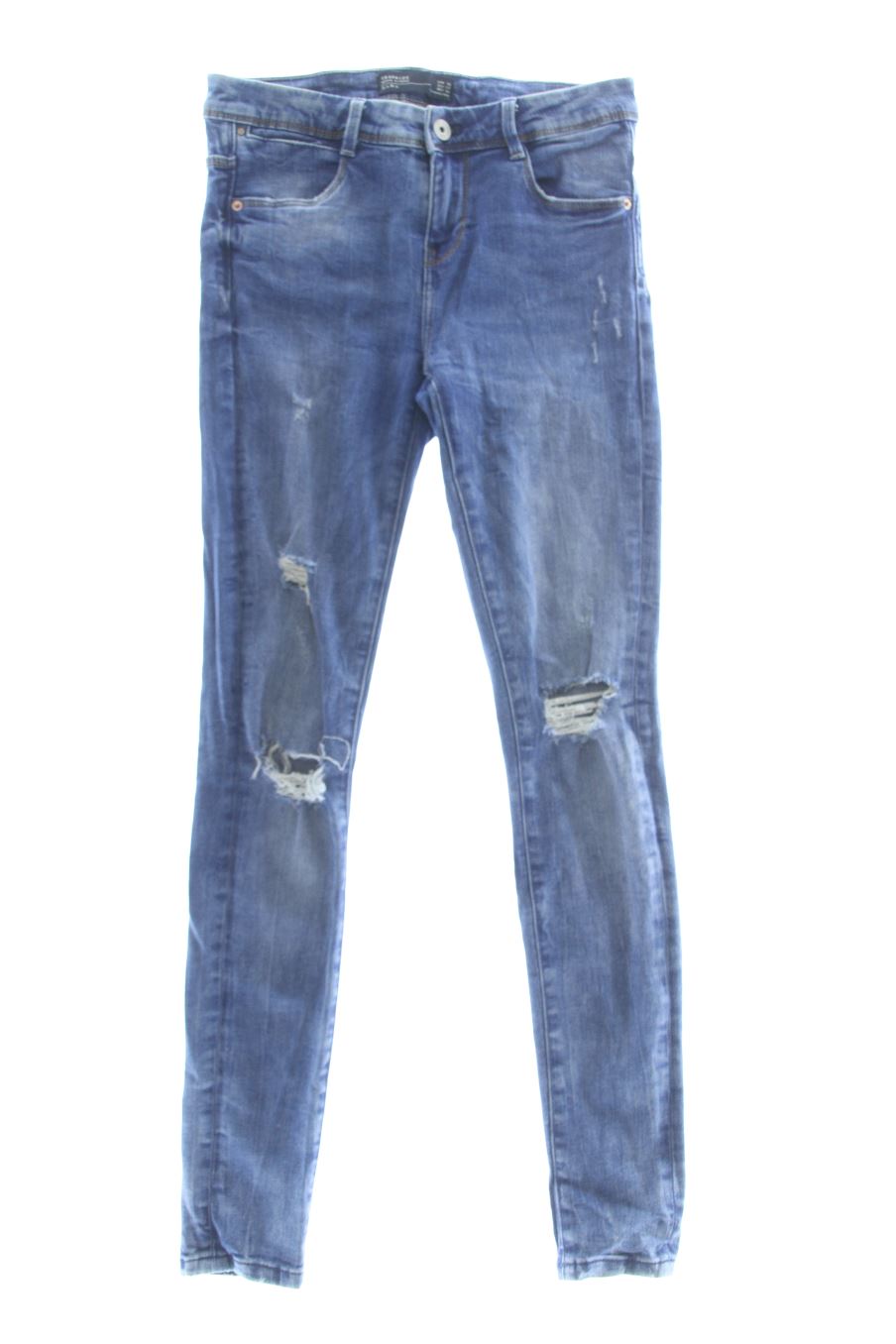 Vaqueros de Trf (ZARA) de la talla 36, de color azul de ropa vaquera