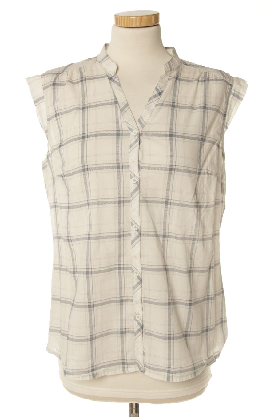 Camisa sin mangas de Decathlon de la talla 42, de color cuadros
