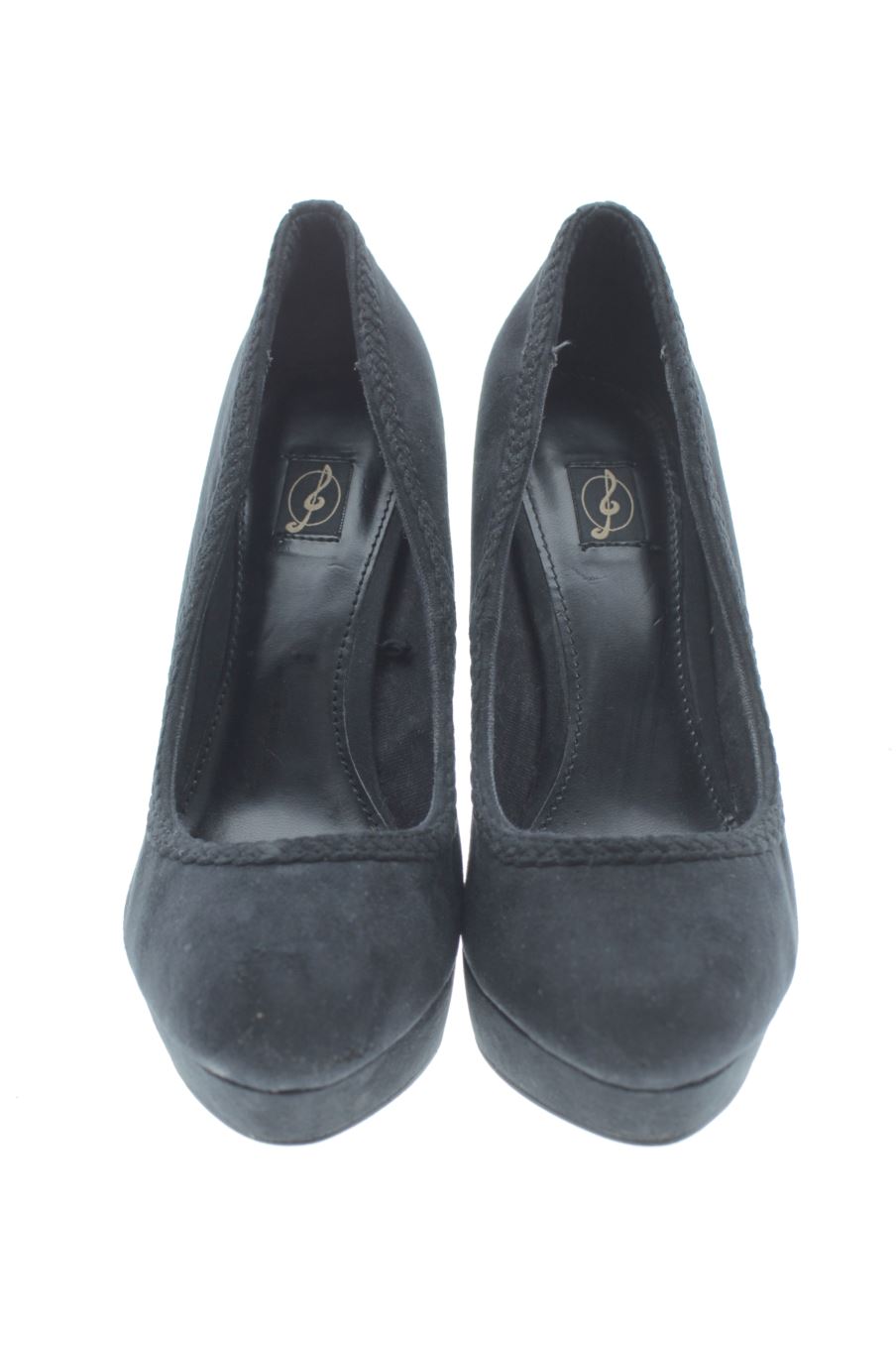 Zapatos de tacon de Stradivarius de la talla 38, de color negro de