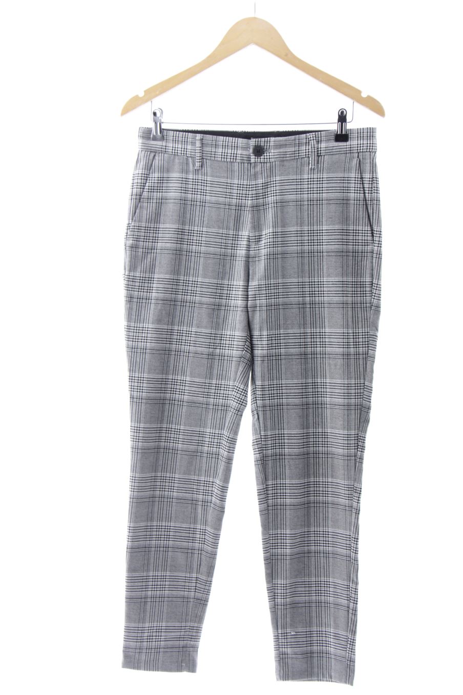 Pantaloni de Bershka de la talla 38, de color quadri