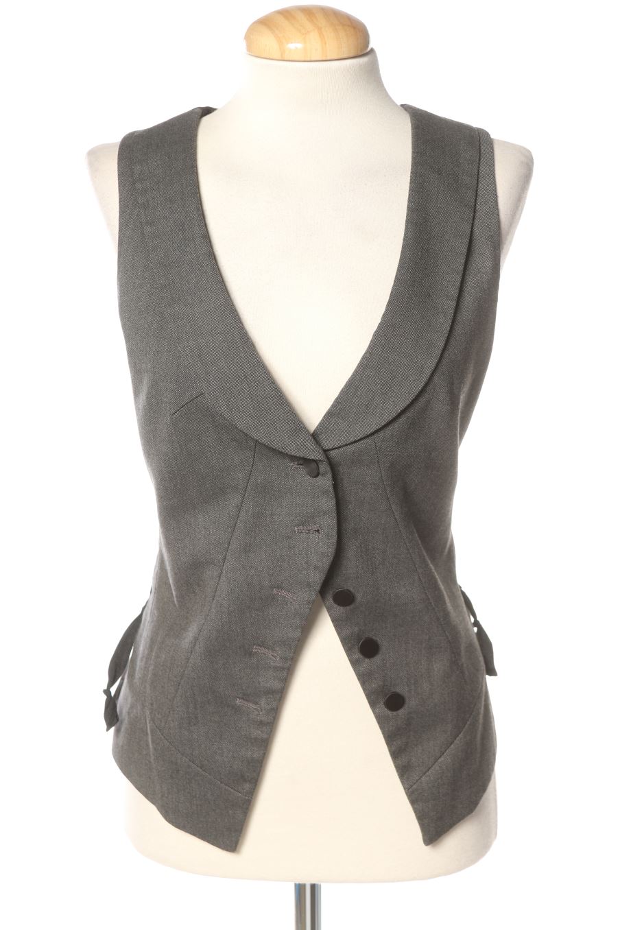 Boléro sans manches Sisley de la taille 44, de couleur gris