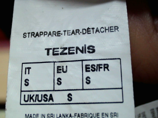 Pantalon Tezenis de la taille S, de couleur noir
