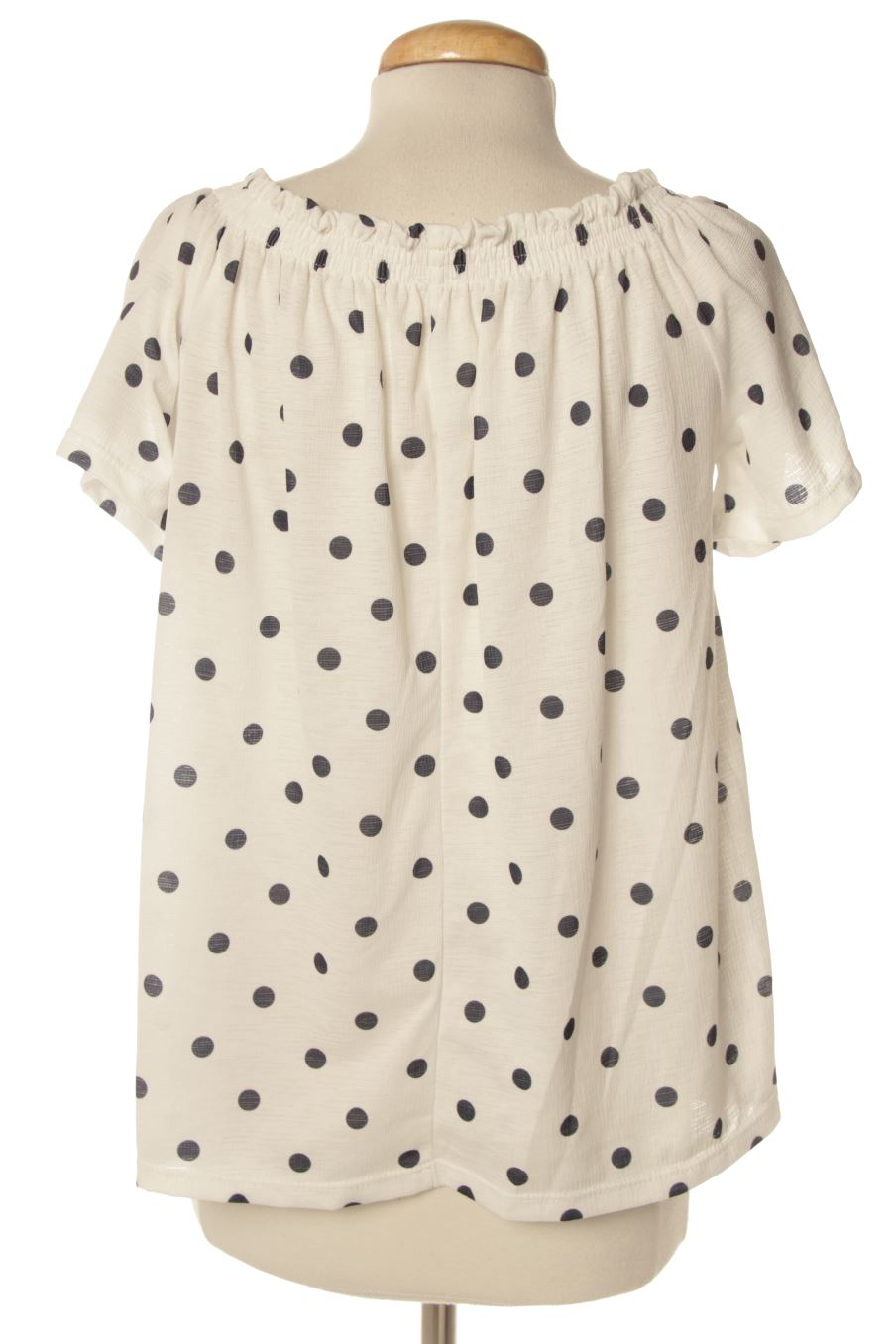 Blouse à manches courtes Springfield de la taille M, de couleur blanc