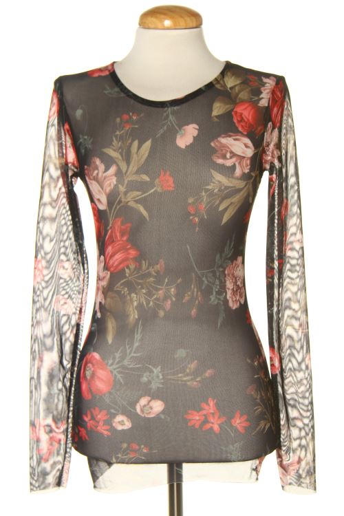 Blusa a maniche lunghe