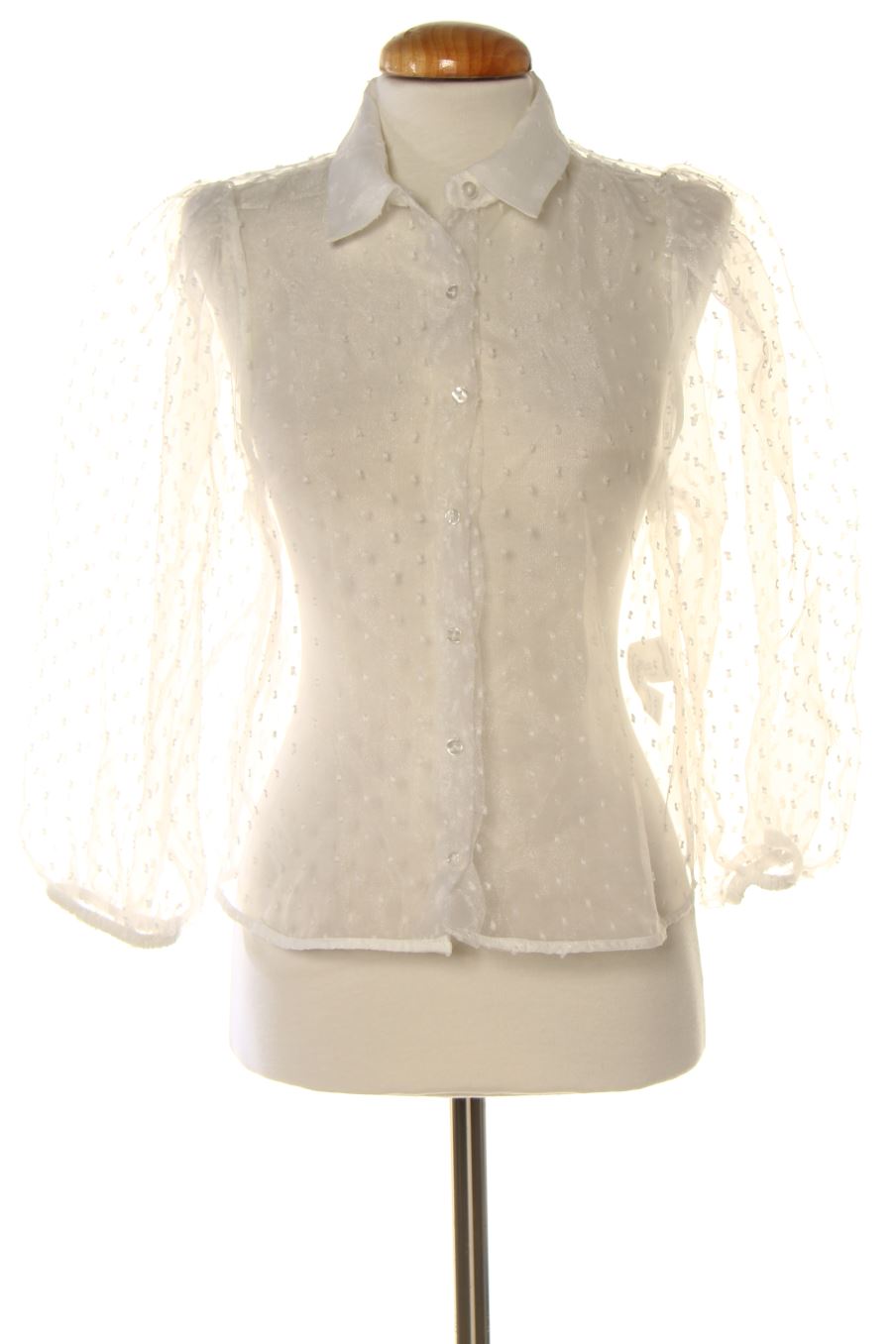 Chemise Pull & Bear de la taille M, de couleur blanc