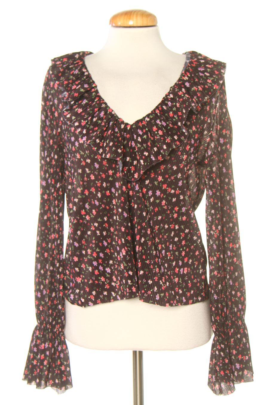 Blouse à manches longues Mango de la taille S, de couleur fleurs