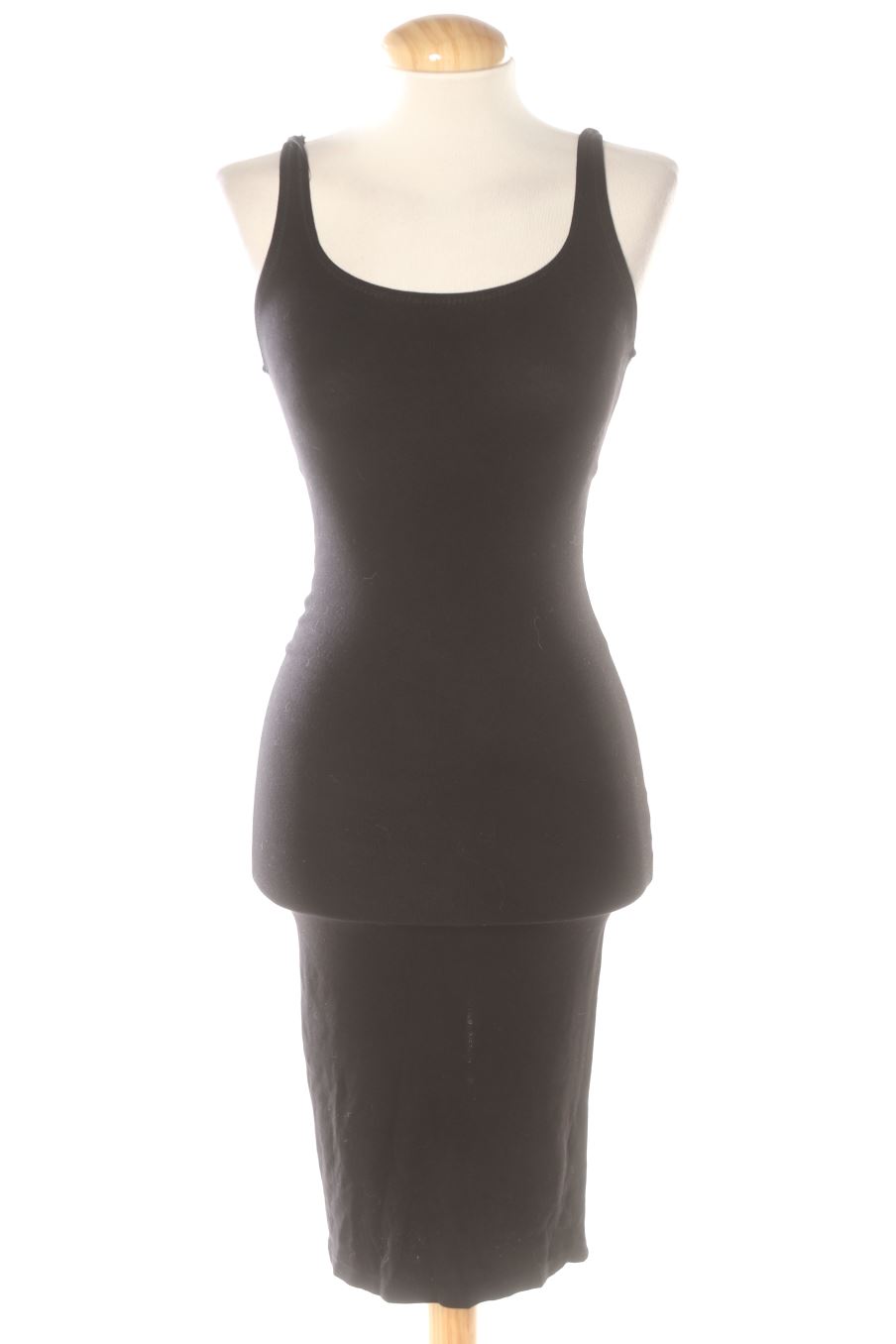 Einfaches Kleid von Bershka Größe XS, Farbe Schwarz, für