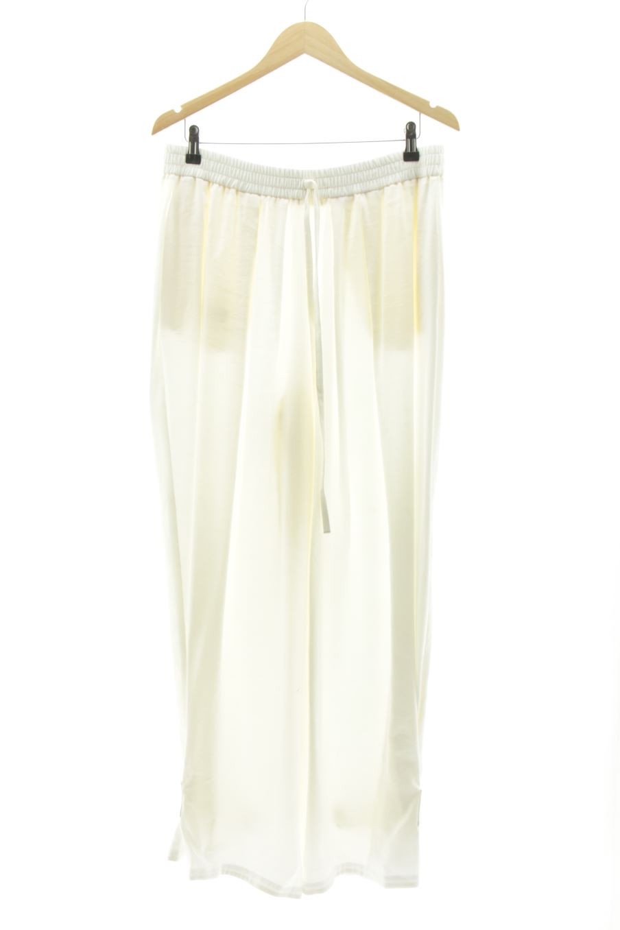 Pantalon Casual Zara de la taille XL, de couleur blanc