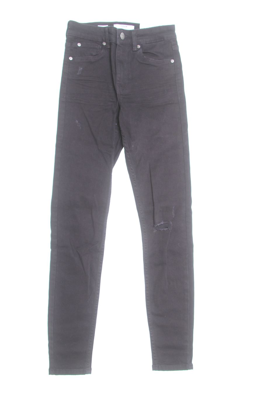 Jeans Bershka de la taille 34, de couleur noir de denim